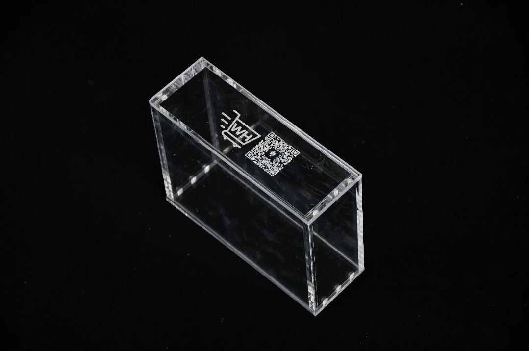 Acrylic Display Case for Yu-Gi-Oh Booster Box With Magnetic Lid 5MM Thick