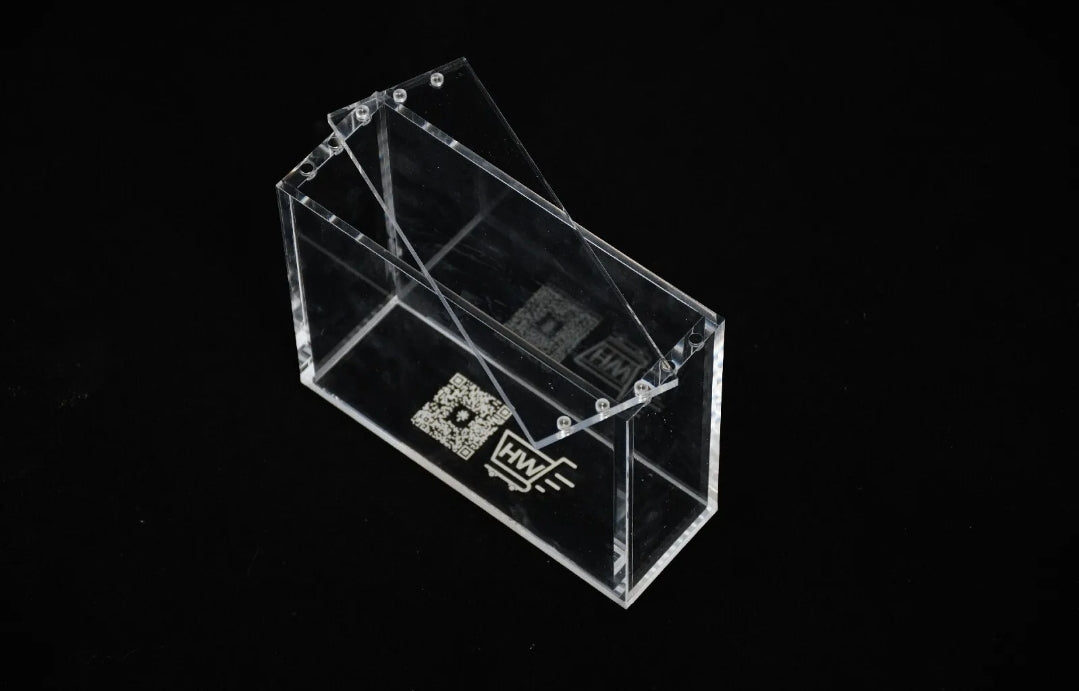 Acrylic Display Case for Yu-Gi-Oh Booster Box With Magnetic Lid 5MM Thick