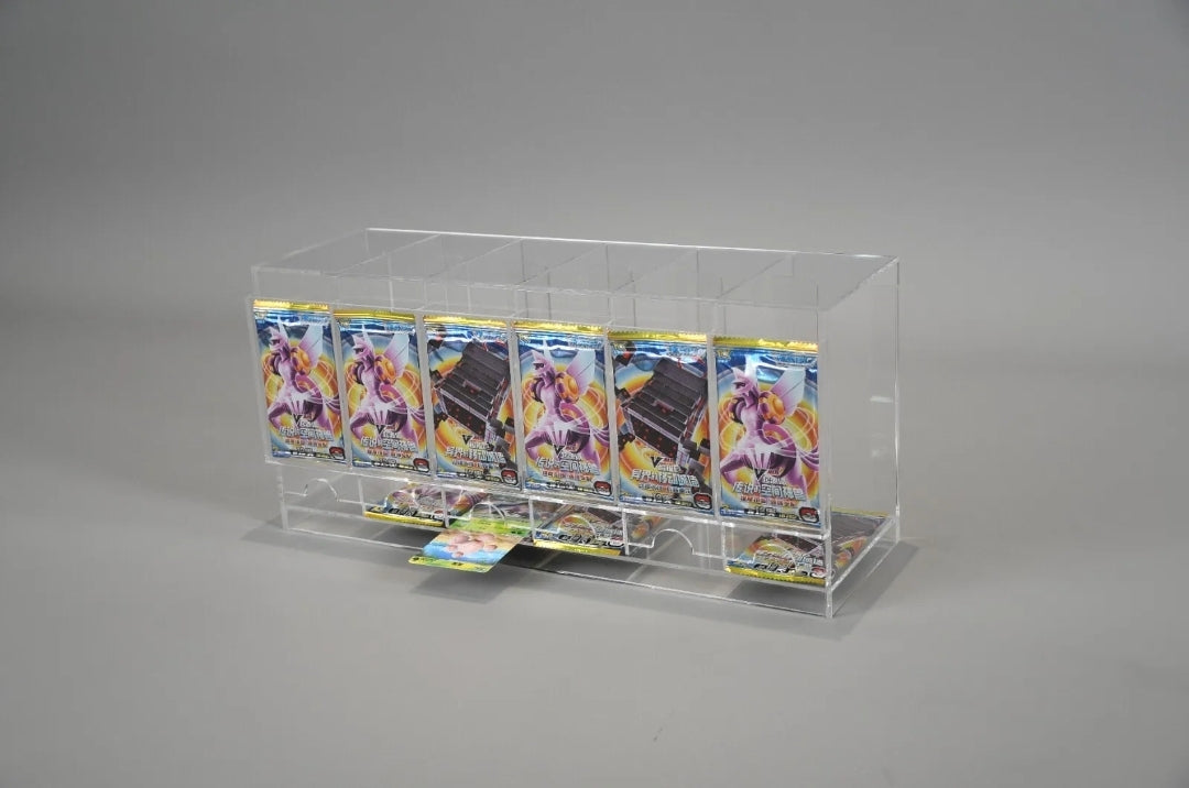 Trading Card TCG Pokémon, Yugioh, Sports - 6 Slot Acrylic Booster Pack Dispenser