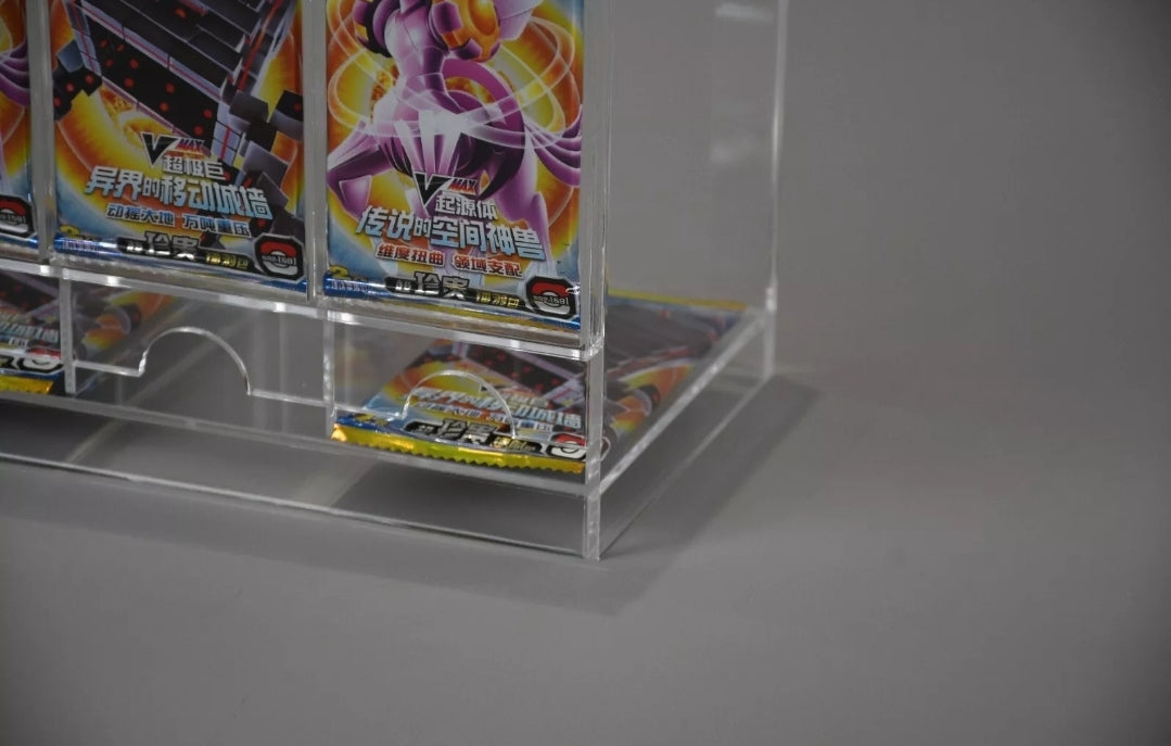 Trading Card TCG Pokémon, Yugioh, Sports - 6 Slot Acrylic Booster Pack Dispenser