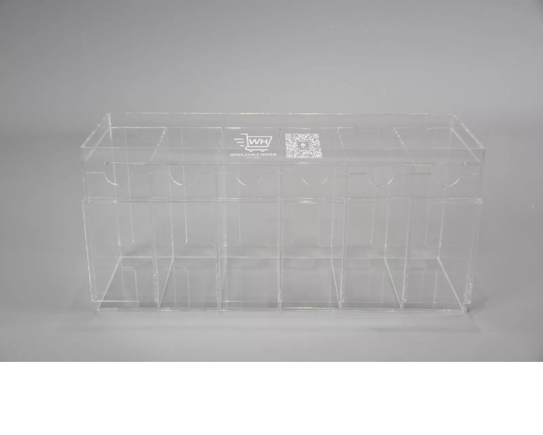 Trading Card TCG Pokémon, Yugioh, Sports - 6 Slot Acrylic Booster Pack Dispenser
