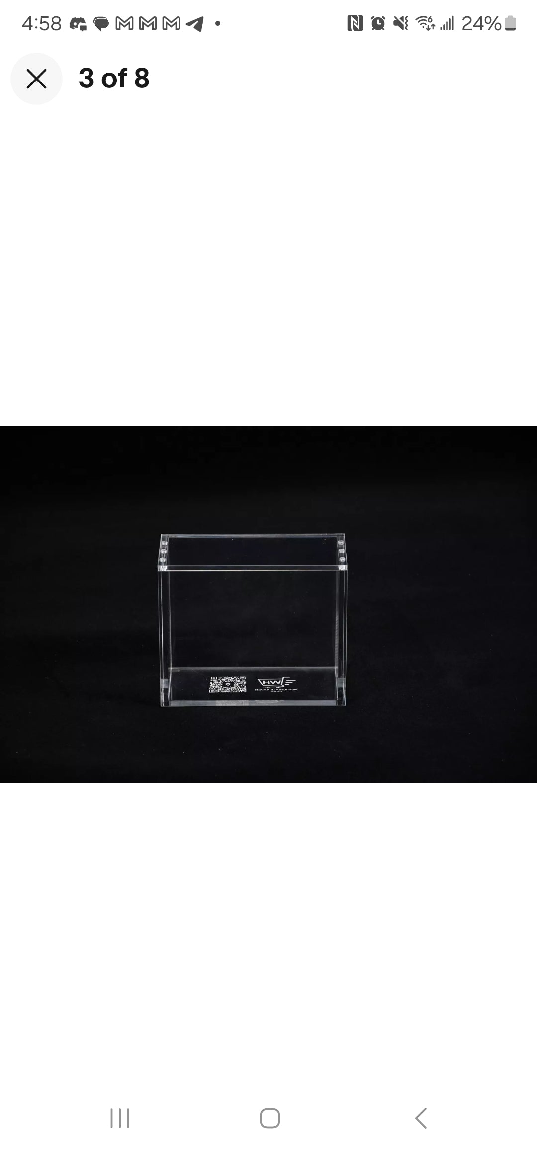 Digimon Acrylic Booster Box Display Case With Magnetic Grip