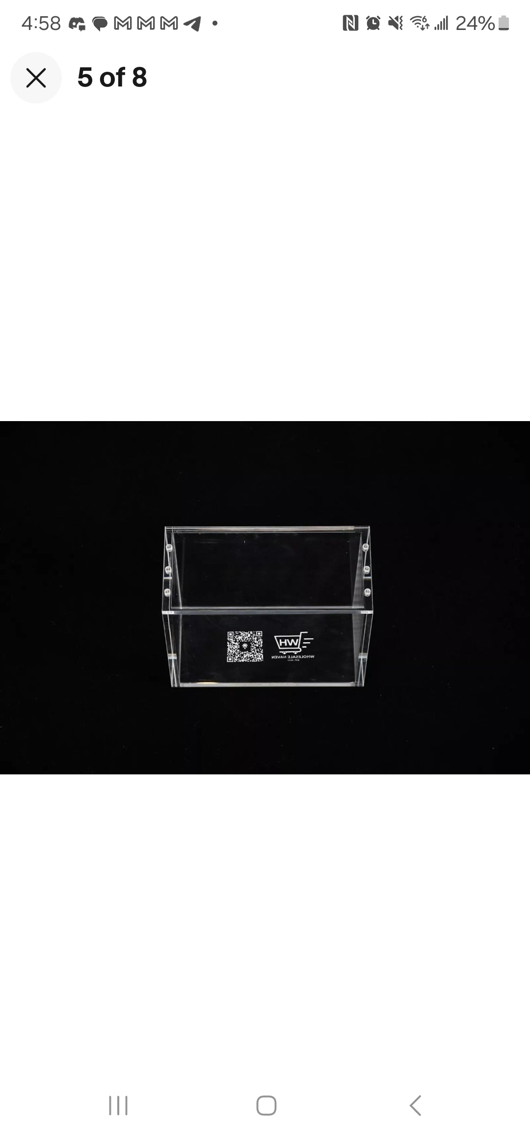 Digimon Acrylic Booster Box Display Case With Magnetic Grip