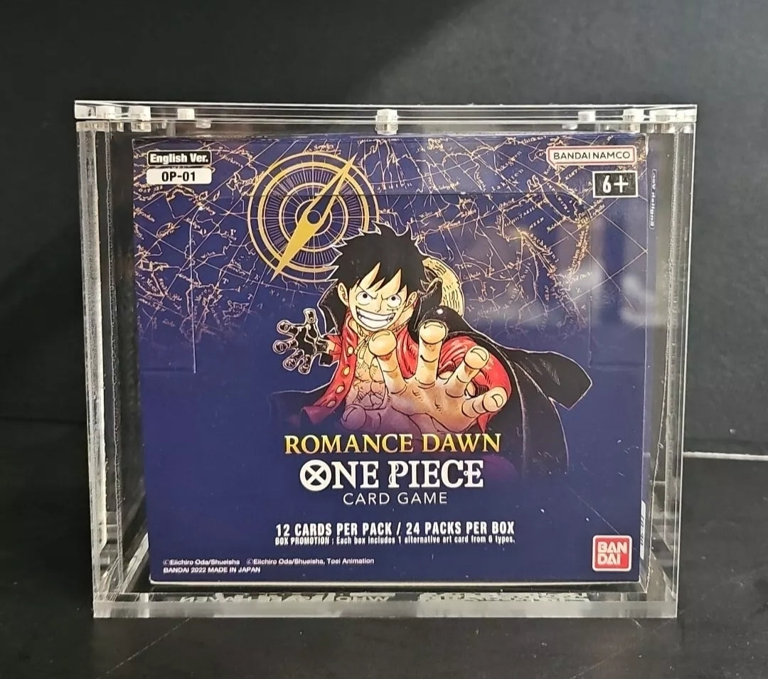 Acrylic Case For One Piece Blue Bottom Booster Box Wholesale Haven TCG Acrylic Case For One Piece Blue Bottom Booster Box Wholesale Haven TCG