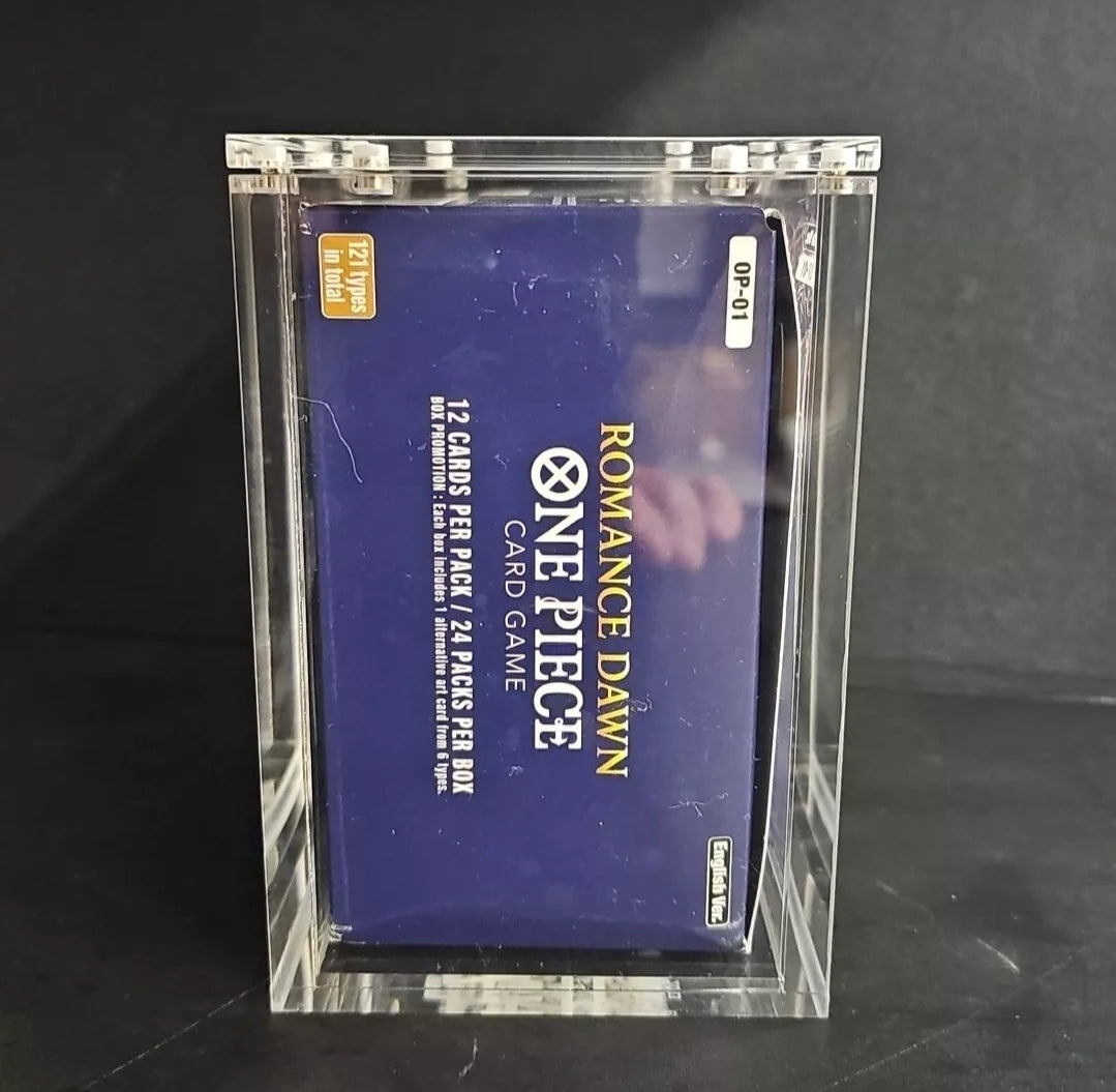 Acrylic Case For One Piece Blue Bottom Booster Box