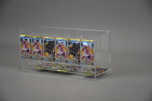 Trading Card TCG Pokémon, Yugioh, Sports - 6 Slot Acrylic Booster Pack Dispenser